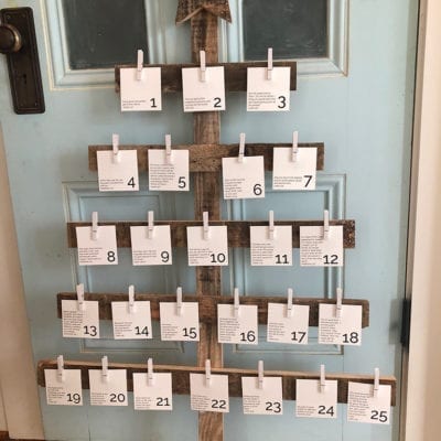 Sawdust Saturday: Simple Advent Tree