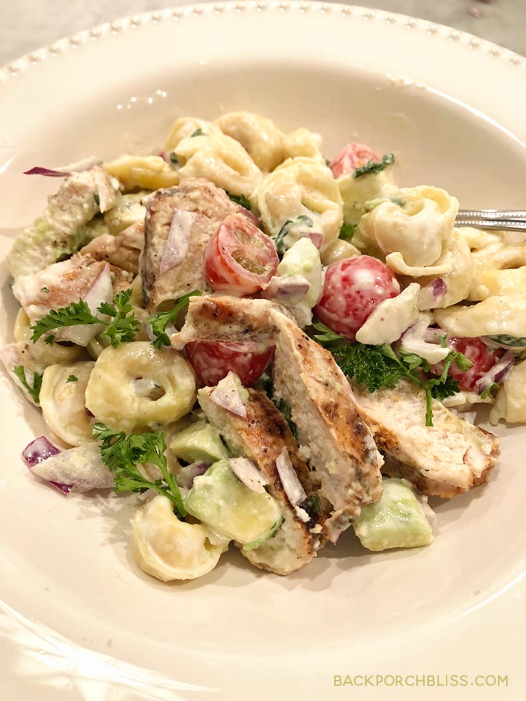 Chicken, Avocado & Tortellini Salad