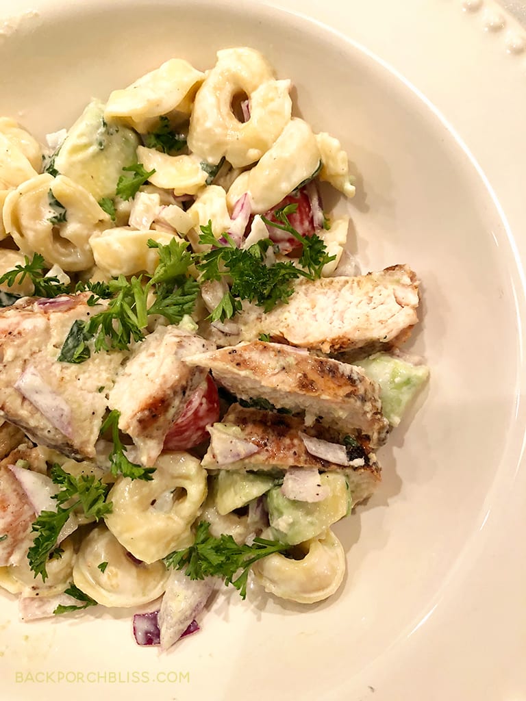 Chicken, Avocado & Tortellini Salad