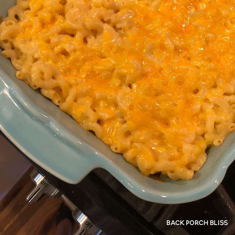 Simple Mac and Cheese without Flour - always use butter