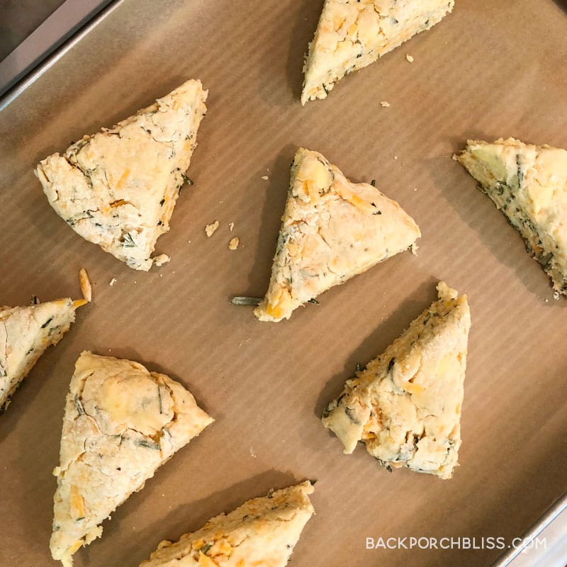 rosemary and cheddar scones
