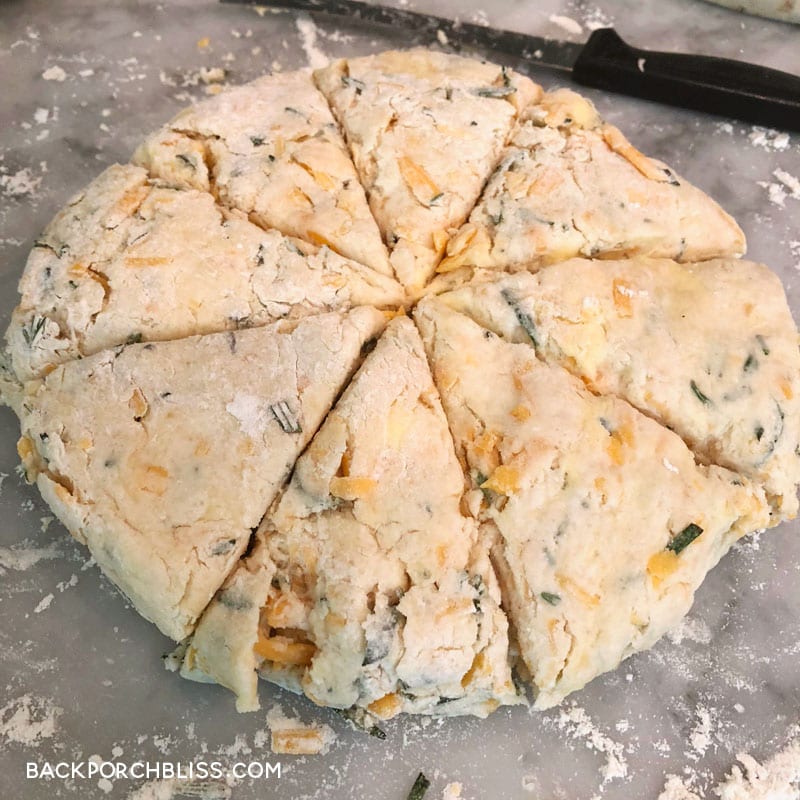 rosemary and cheddar scones
