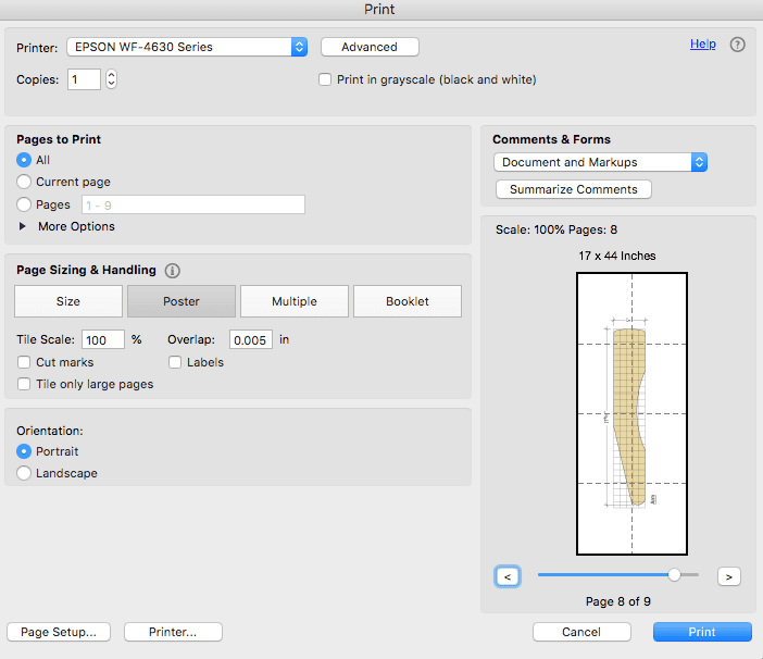 Adirondack print dialogue