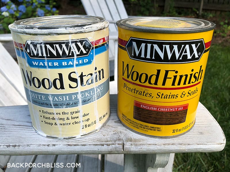 Adirondack chair stains