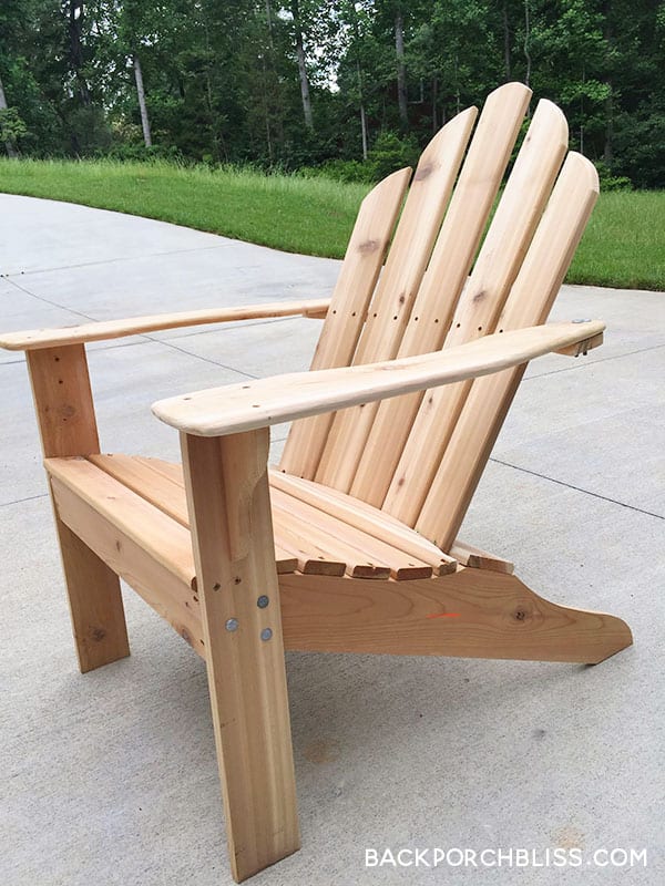 unfinished chair