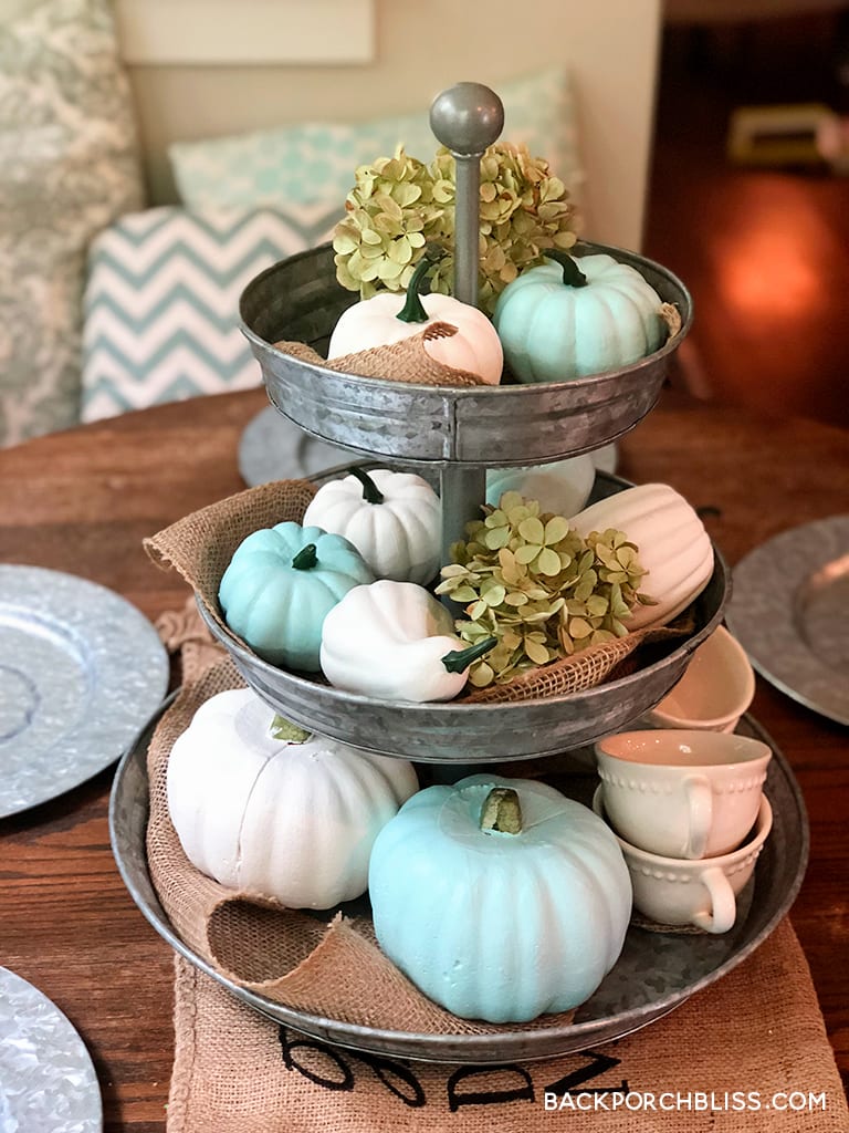 Painted Pumpkin Centerpiece
