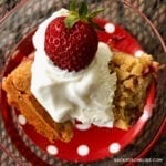 Strawberry Cake in a Martini Glass