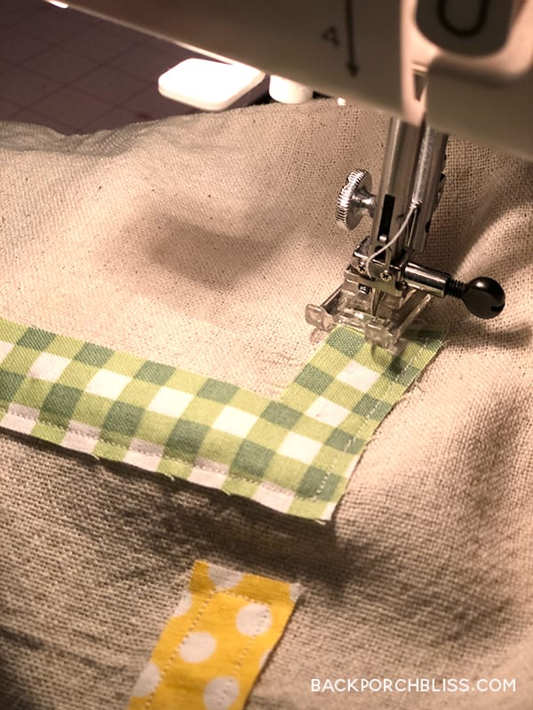sewing letters