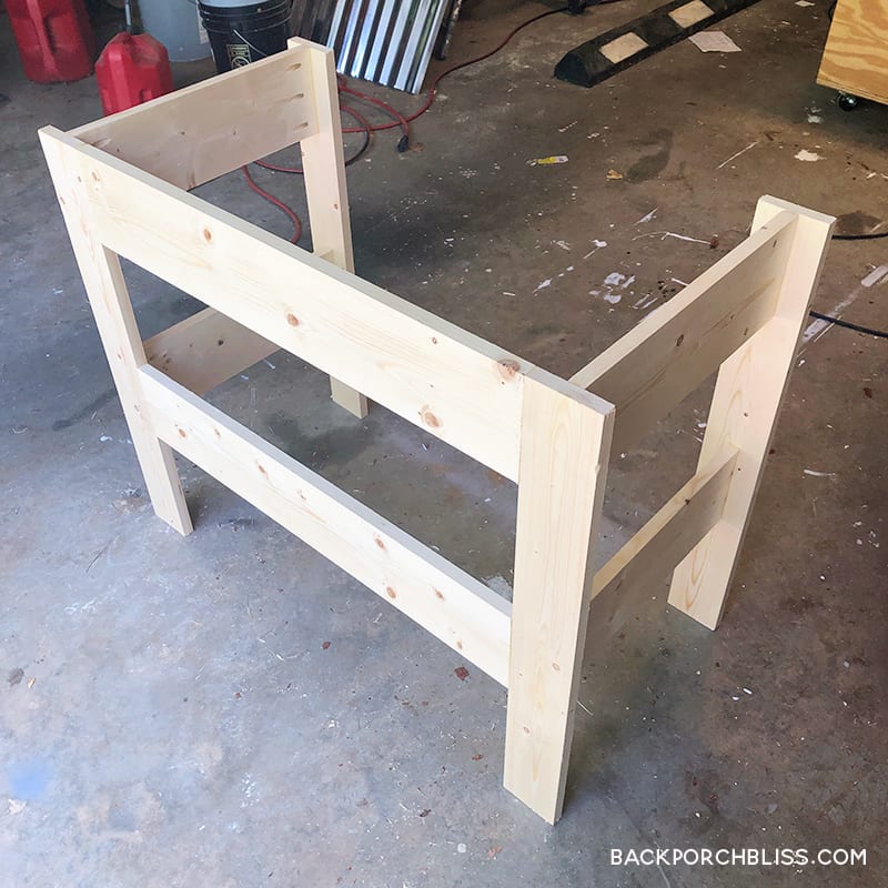 How To Make A Simple Homeschool Desk + Free Plans - Back Porch Bliss