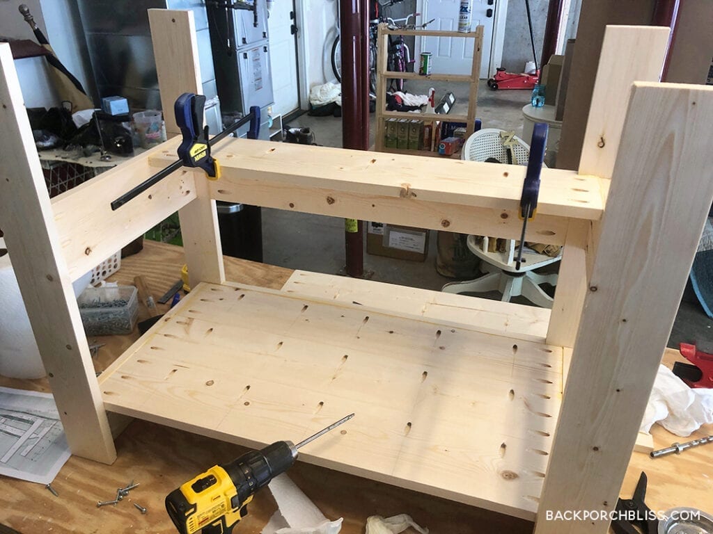 attaching book shelf