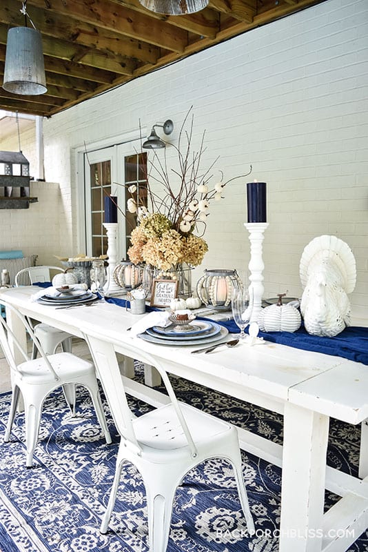 Gather Here with Grateful Hearts: A Fall Coastal Farmhouse Tablescape