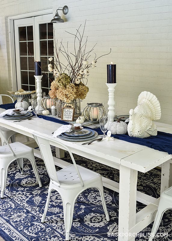 Fall Coastal Farmhouse tablescape