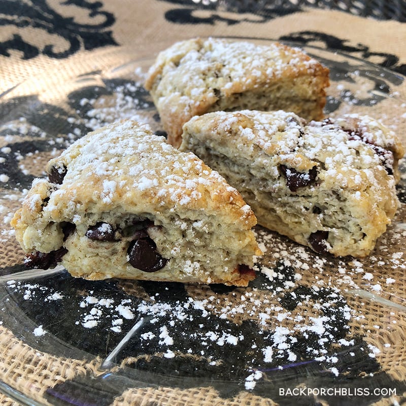 Dark Chocolate Cherry Mini Scones