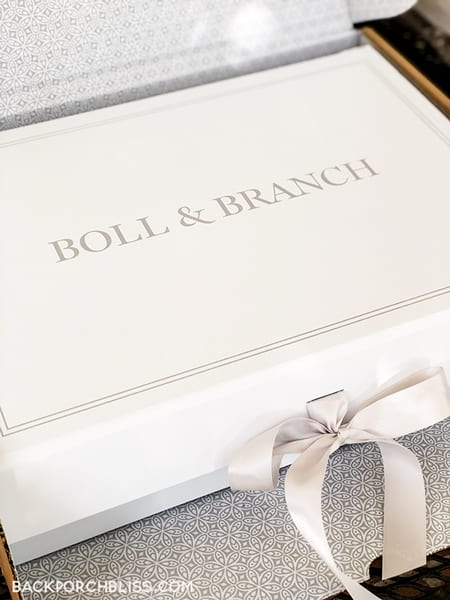 Boll & Branch packaging