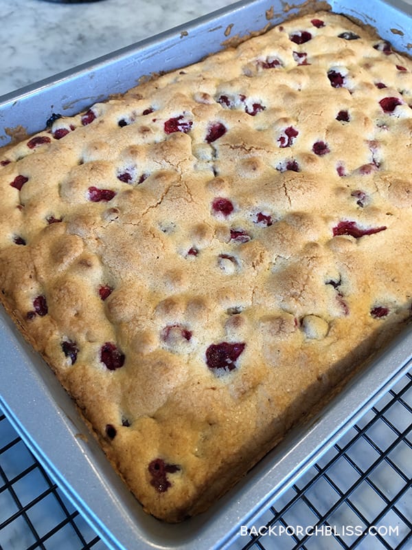 holiday cranberry cake