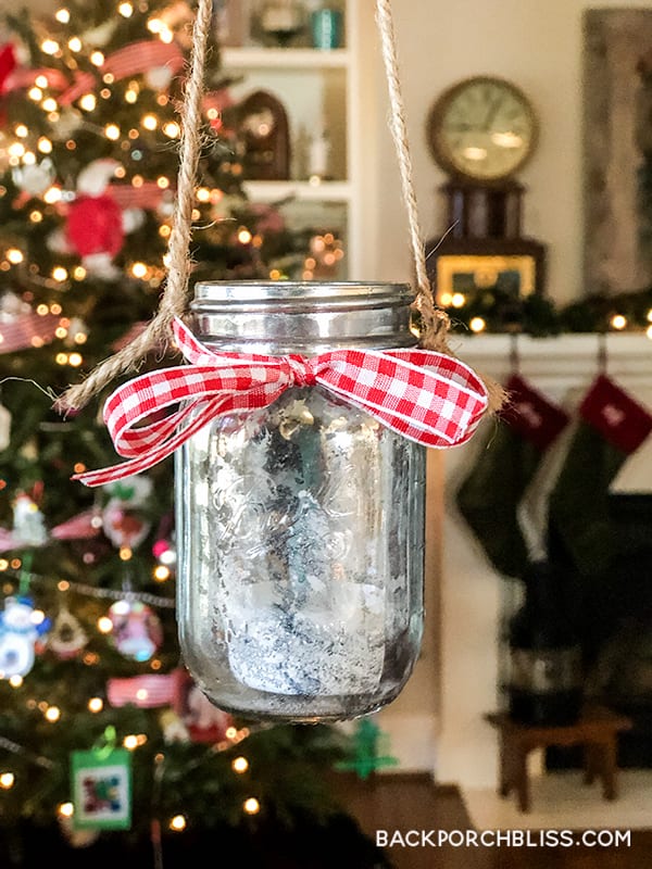 diy mercury glass mason jar