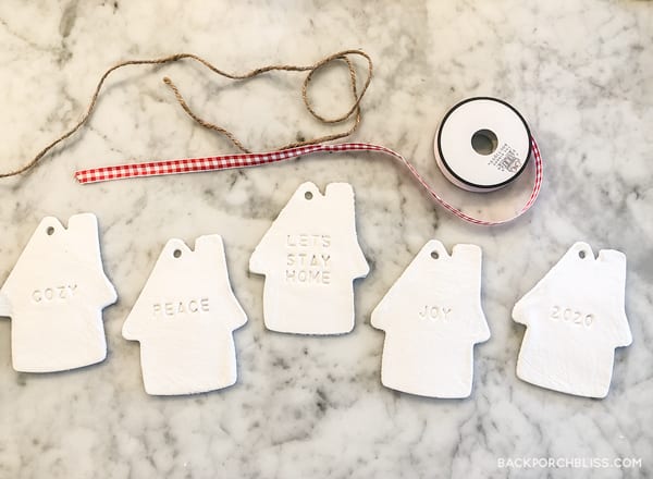 DIY Glazed Air Dry Clay Christmas Ornaments and/or Gift Tags 