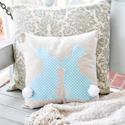 Make This Easy Cottontail Pillow in Under Two Hours